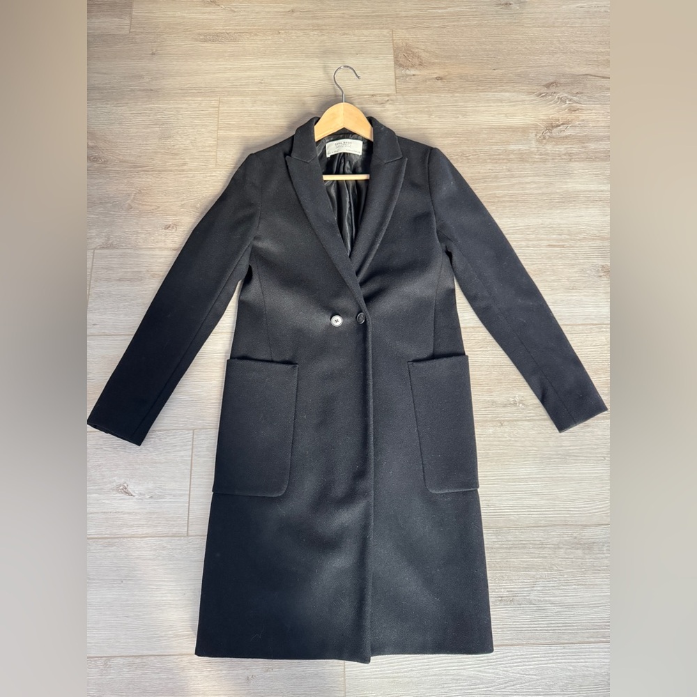 Zara Mid-length Wool Coat Size S